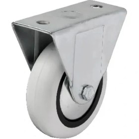 Resim 355 - 75X25 mm Pvc Makaralı Sabit Teker 4 Adet 