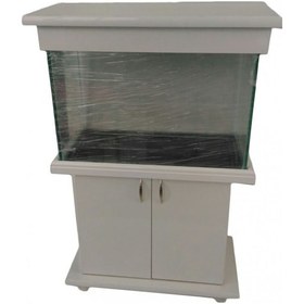 Resim Kanki Pet 80 Cm Mobilyalı Lüks Akvaryum Mdf Beyaz 