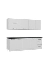 Resim Minar 255 Cm Mutfak Dolabı Beyaz 255-B2 Beyaz 