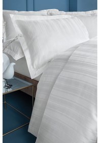 Resim Yataş Bedding Shelly Çift Kişilik Bambu Saten Nevresim Takımı - Beyaz 