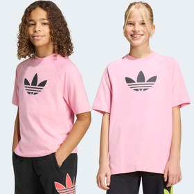Resim adidas Graphic Trefoil Çocuk Pembe T-Shirt 