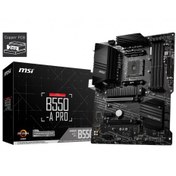 Resim MSI B550-A PRO AM4 DDR4 4400 (OC) HDMI DP M.2 USB3.2 ATX 