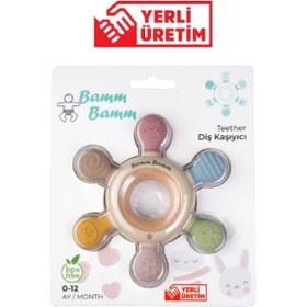 Resim Silikon Bebek Diş Kaşıyıcı Hafif Ve Rahat Kavranır Çok Renkli 