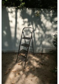 Resim Saraylı Hardy Siyah Pratik Seyyar Merdiven 4 Basamak - Geniş Basamaklı 