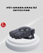 Resim HANA MODA 3’ü 1 Arada Araç İçi Isıtıcı ve Fan 150W Güçlü ve 360° Dönebilen Başlıklı 