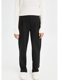 Resim DeFacto Kız Çocuk Siyah Carrot Fit Havuç Kesim Beli Lastikli Eşofman Altı D9171A824AUBK81 Siyah 