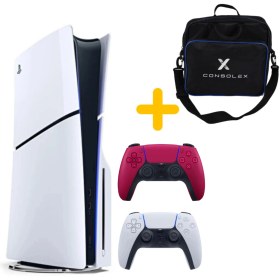 Resim Sony Playstation 5 - CFI 2016 Avrupa - 1 TB Slim Cd Edition Konsol - Çift Kol (Bordo) 