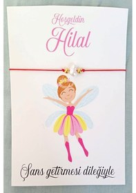 Resim 20 Adet Peri Kızı Kartlı Şans Bilekliği - Bebek Hediyelik - Mevli 