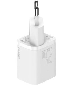 Resim Baseus Super Si 1c 25w Hızlı Şarj Adaptörü + 3a Type-c To Type-c 1 Mt Şarj Kablosu Tzccsup-l02 