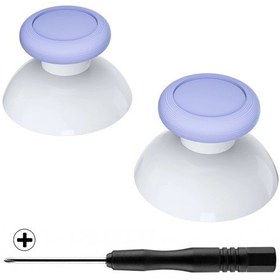 Resim Açık Mor-extremerate Çift Renkli Joystick Thumbsticks Analog Ve Ns Switch Pro Denetleyici İçin Yıldız Tornavida 