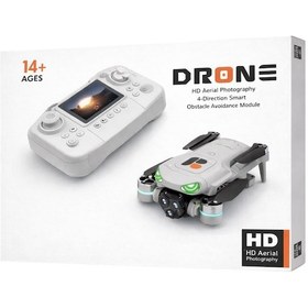 Resim R08 Katlanabilir Drone - 4k Hd Çift Kamera, Hareket Algılama, Şarjlı Uzaktan Kumandalı 