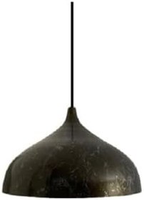 Resim Rsylight Retro Kahve Mermer Desenli Dekoratif Tekli Rustik Metal Sarkıt Avize 43 Cm 