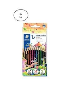 Resim Staedtler Noris 12 Li Uzun Kuru Boya 10'lu 