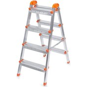 Resim Doğrular Çift Çıkışlı 4+4 Metal Merdiven MCG12504 