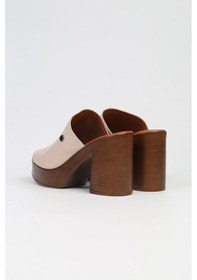 Resim Pierre Cardin Pc-7235 - 3807 Pudra-kadın Dolgu Topuk Terlik Pudra 