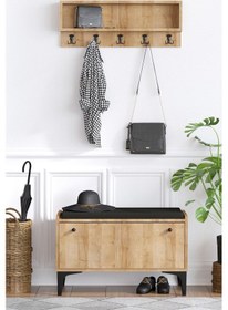 Resim Decormet Lena Ayakkabılık Safir Meşe - Dec-20035 Çok Renkli 