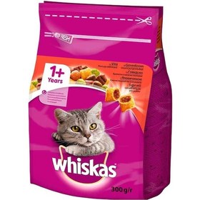 Resim Whiskas Sığır Etli Yetişkin Kedi Maması 7 x 300 G 