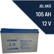 Resim Lexron 105 Amper Jel Akü Derin Döngü Deep Cycle 