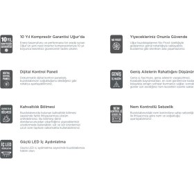 Resim Uğur ES 470 D2K NF DGT R65 463 Lt Üstten Donduruculu No-Frost Buzdolabı 