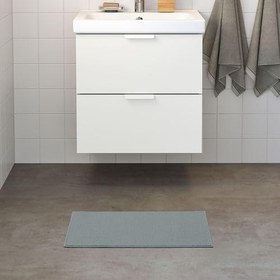 Resim IKEA 40x60 cm Banyo Paspası Gri MeridyenDukkan İnce 40x60 cm Banyo Paspas Kaydırmaz 