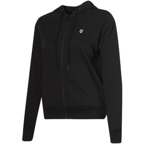 Resim Hummel Pulse Female Fermuarlı Hoodıe 922422-2001 Siyah 