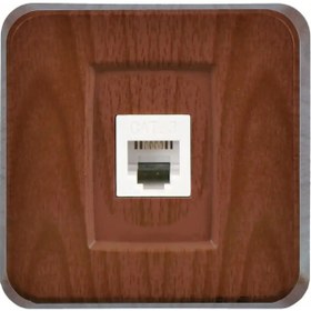 Resim Fantasy Misya Nümeris Telefon Prizi Cat3 , Ceviz 