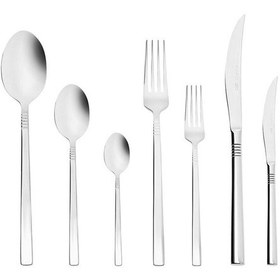 Resim Karaca 316 Elegance Nil Platin 12 Kişilik 84 Parça Çatal Kaşık Bıçak Takımı 