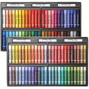 Resim JIESO Premium Set, 96 Renkli 102 Yumuşak Yağlı Pastel, Ek 6 Klasik Beyaz Renk ve Macaron Renkleri Kombinasyonu İçerir. Orta Uç, Sanatsal Boyama, Eskiz, Karıştırma ve Yağlı Boyama İçin Tasarlanmıştır. Canlı Krem Tekstürleri, Sanatçılar İçin Uygun. 