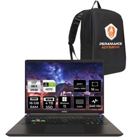 Resim MSI Vector 16 HX i9-14900HX 16GB 4TB SSD RTX4070\u002F8GB 16\ QHD+ 240HZ W11H A14VGG-271TR & PER4 ÇANTA 