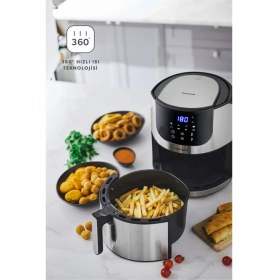 Resim Homend Airfryday 2502H 8 Farklı Program, Dokunmatik Ekran, 5l Airfryer 