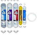 Resim Pemax Water Solutions Kapalı Kasa Su Arıtma Cihazlarına Uygun STD 5'li Mebransız Mineral-Tatlandırıcı Set 