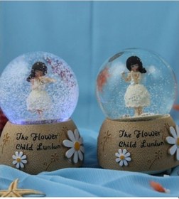 Resim Kemancı Kız Kar Küresi Orta Boy 02-10mm 5yards 