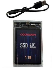 Resim Genel Markalar 1TBSSDEXT2 CODEGEN 2.5" 1TB USB 3.0 Siyah Taşınabilir SSD Harddisk 