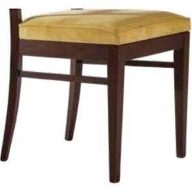 Resim Bengimobilya Sandalye Zus217 Çıta Model Parlak Ceviz Boya Ahşap Kayın Iskelet 