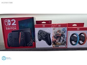Resim Nintendo Switch 2 + Wild Hearts S + Pro Controller + Wheel 
