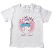 Resim Angemiel Baby Kutup Ayısı Erkek Bebek Tişört Beyaz B0551MDBBKETSRT 