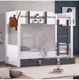 Resim Ranza, Asya Ayrılabilir Çekmeceli Ranza 2 Adet Comfort Yatak 90 X 190 CM 