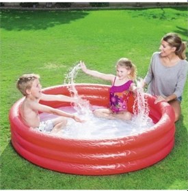 Resim Bestway 51026 Şişme Havuz 152 X 30 Cm 3 Halkalı Çocuk Havuzu Çok Renkli 