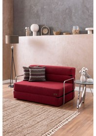 Resim Good Night Oskar Çift Kişilik 120cm Destekli Katlanır Koltuk & Yatak Bordo 