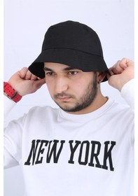 Resim Unisex Safari Şapka - Outdoor - Capusfr001-Siyah 