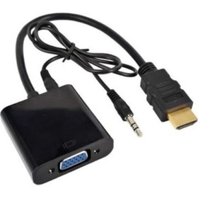 Resim Brs Hdmi To Vga Sesli Çevirici Dönüştürücü Kablo 