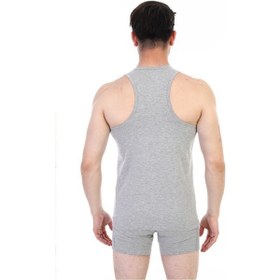 Resim 3 Adet Çift Kaplan Erkek Elastanlı Sporcu Atleti 916 Gri 