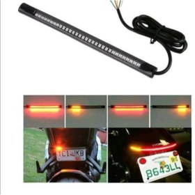 Resim ZEMBİL Motorsiklet Için Sinyal Park Fren Esnek Flexible Şerit Led Lamba 