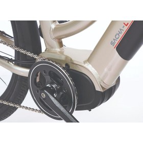 Resim Corelli Sacha-l Elektrikli Kadın Şehir Bisiklet Hd 46cm 28 Jant 9 Gri 