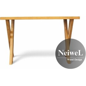 Resim Neiwel Adel Doğal Ahşap Toplantı Masası x 80 x 200 Açık Ceviz 