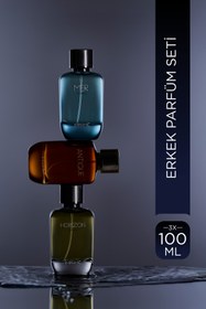 Resim Imprime Imprimé Edp Erkek Parfüm Seti 100 ml 3 Adet (MER & HORİZON & ANTİQUE) 