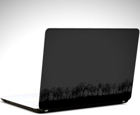 Resim Gece ve Kuşlar Laptop Sticker 13 İnch (34X24CM) 