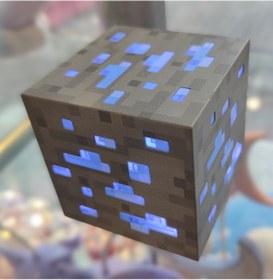 Resim ada çanta kırtasiye Minecraft taş model şarjlı masa/gece lambası AD66203 