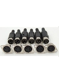 Resim Din Konnektör - 4 Pin - Dişi - Panel Tipi 