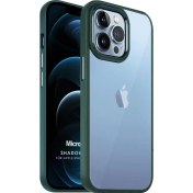 Resim Apple Iphone 12 Pro Max Kılıf Shadow Planet Koyu Yeşil Microsonic